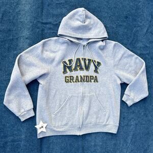 2010s Soffe Navy Grandpa hoodie
